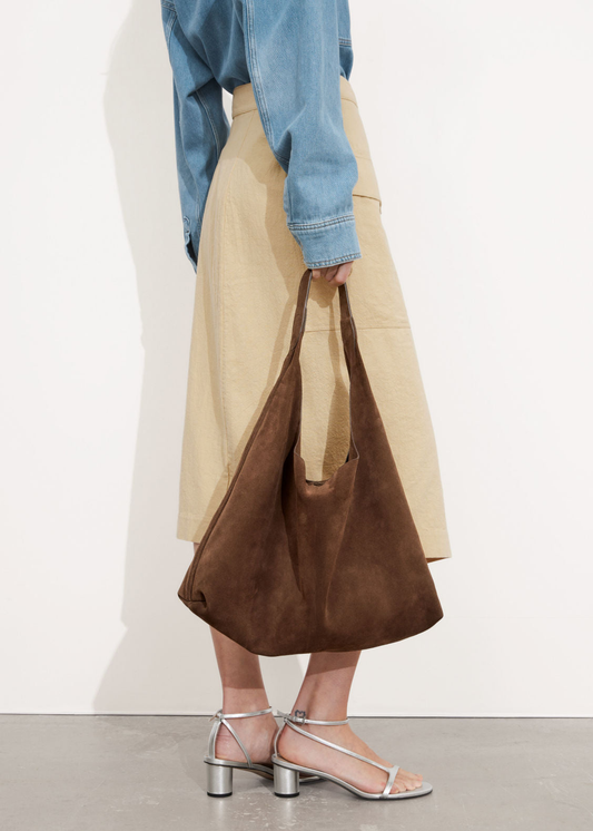 Big Leather Work Tote Shoulder Bag - Luxivelle