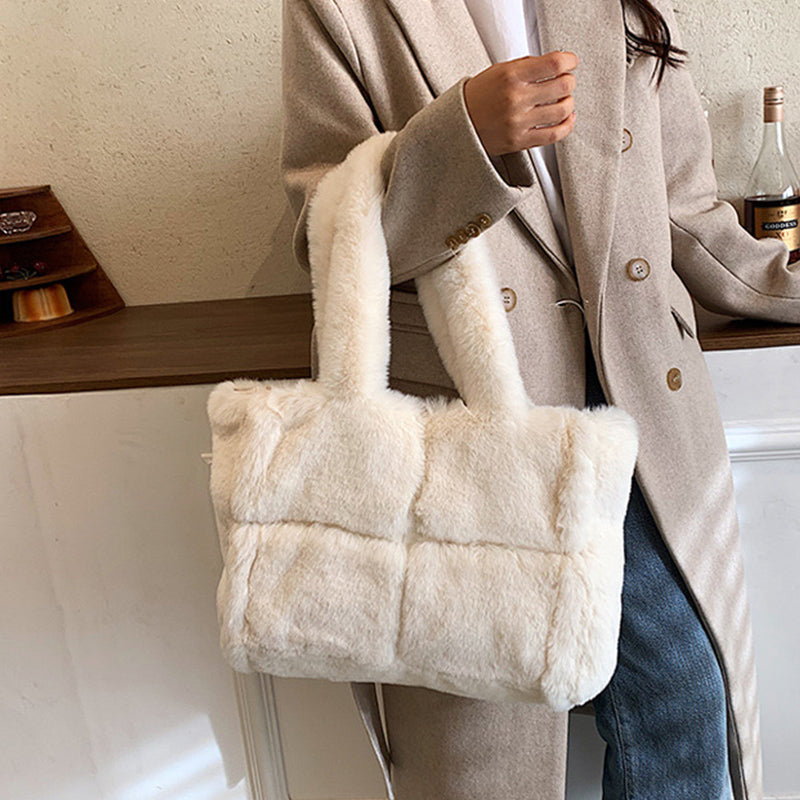 Big Ladies Leather Handbag Shoulder Bag