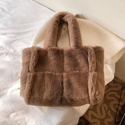 Big Ladies Leather Handbag Shoulder Bag