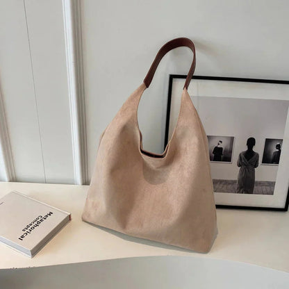 Large Leather Shoulder Handbag For Daily Use