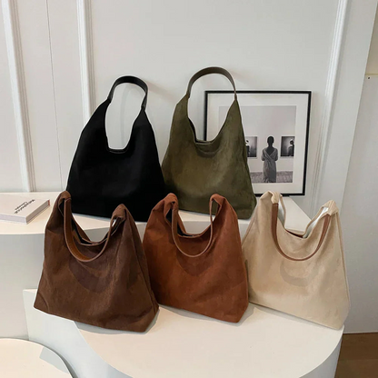 Large Leather Shoulder Handbag For Daily Use