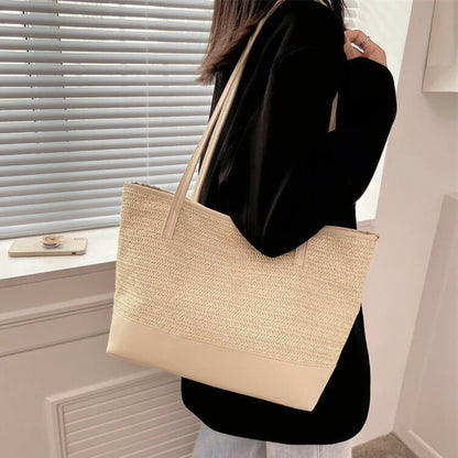 Big Woven Tote Handbag for Women