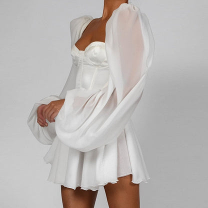Sexy Fit Lace Mini Dress for Women Party