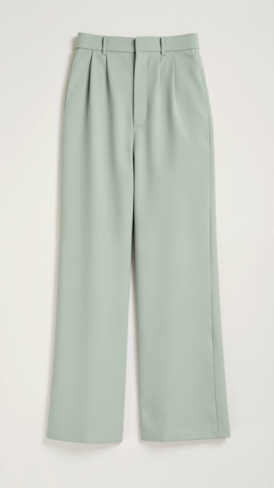 Comfortable Wide Leg Women's Trousers with Pleats