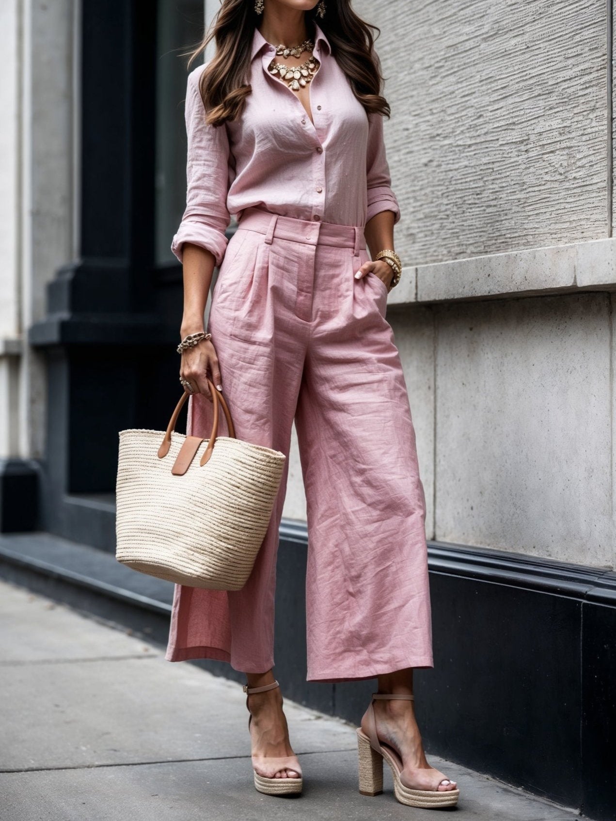 Women's Capri Pants and Casual Tee Set - Luxivelle