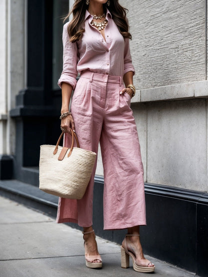 Women's Capri Pants and Casual Tee Set - Luxivelle