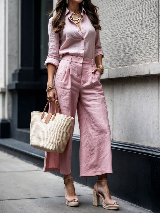 Women's Capri Pants and Casual Tee Set - Luxivelle