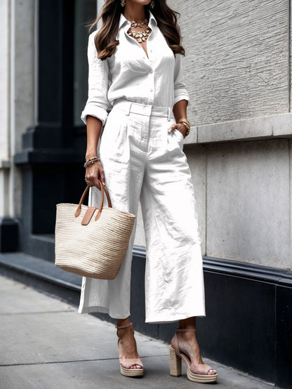 Women's Capri Pants and Casual Tee Set