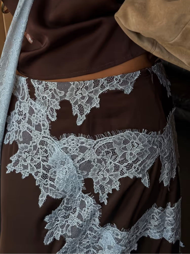 Beautiful Floral Lace Dress Set
