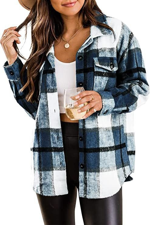 Classic Checked Coat for Ladies