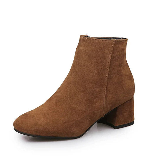 Women's Side Zip Ankle Boots - Luxivelle