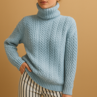 Soft Wool Crew Neck Women's Sweater
