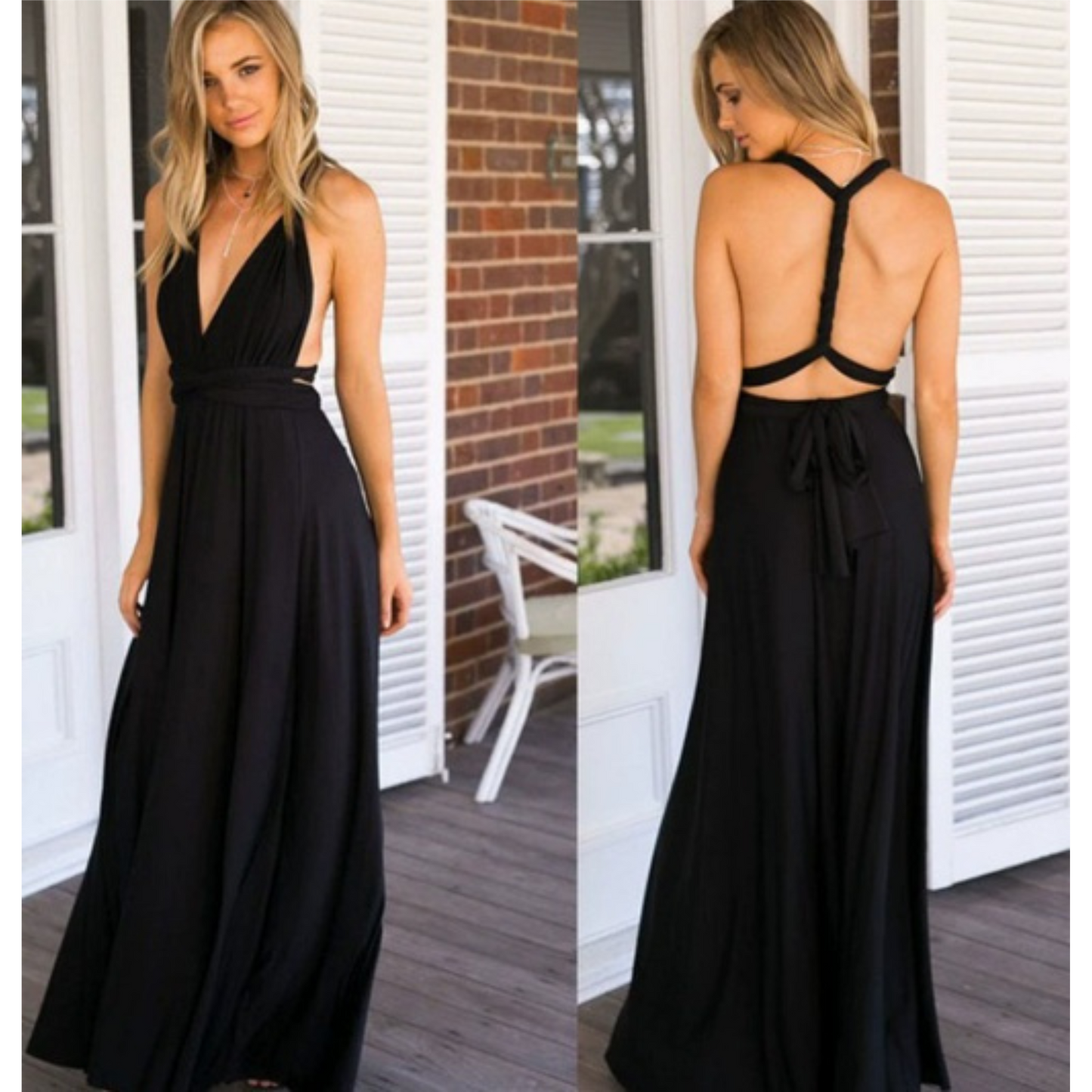 Elegant Wrap Maxi Dress | Light, Flowy and Perfect for Any Occasion - Trendy Melbourne