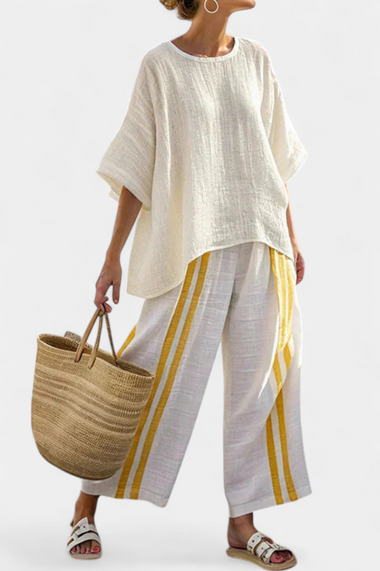 Summer Linen Clothing Set for Women - Luxivelle