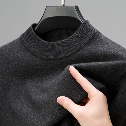 Cashmere Elegance Men's Sweater – Luxurious Comfort, Elegant Hem-5