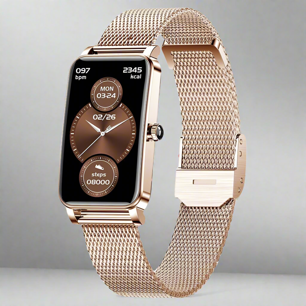 Slim Women's Fitness Smartwatch with Heart Rate Monitor - Luxivelle