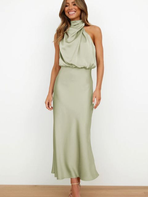 Elegant Women's Strapless Evening Gown Dress