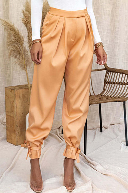 Ladies Slim Fit Ankle Tie Pants