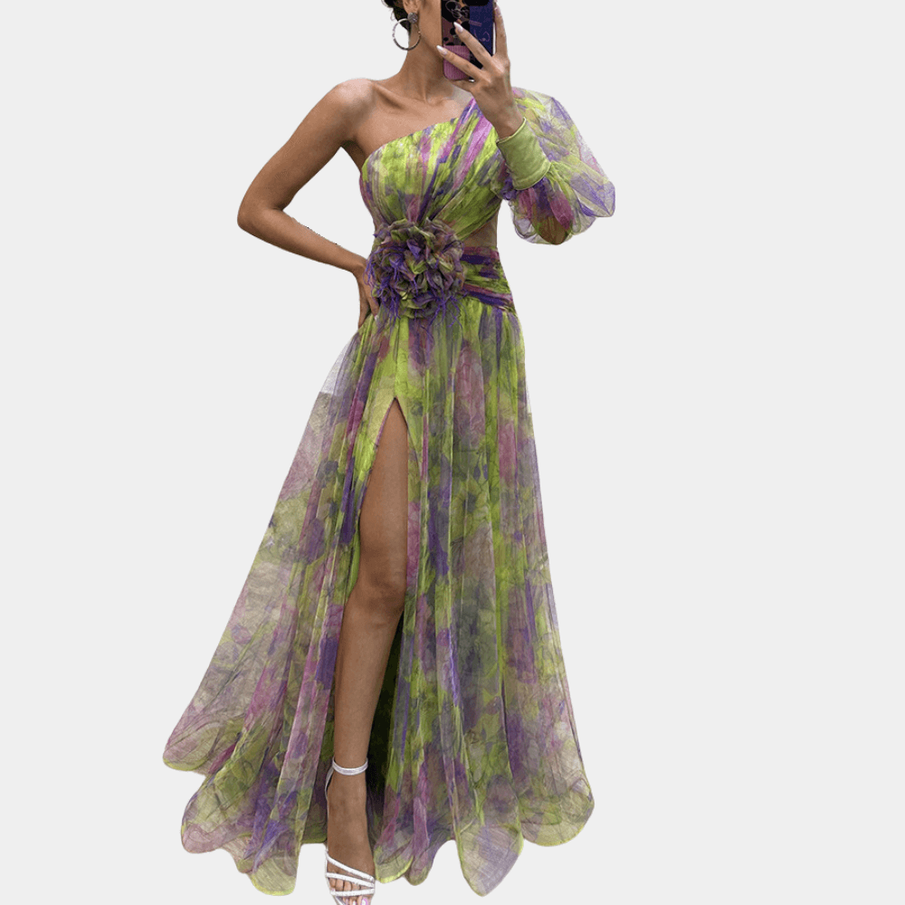 Chic Off-The-Shoulder Long Dress