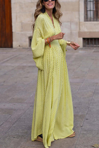 Ladies Loose Fit V Neck Dress