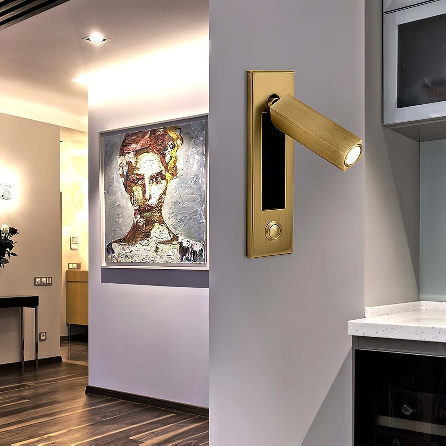 Contemporary Recessed Bedroom Wall Lamp