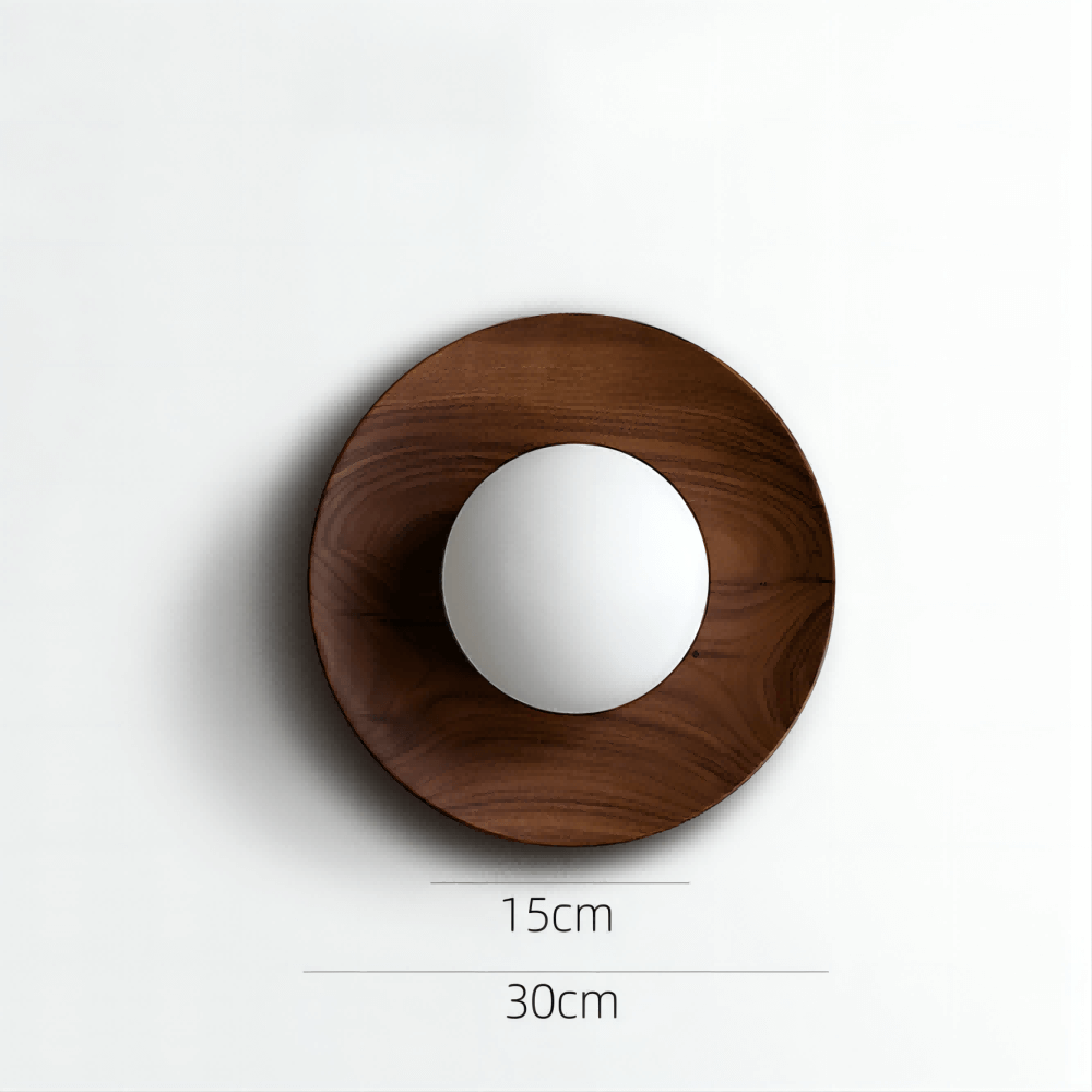 Simple Wooden LED Wall Light
