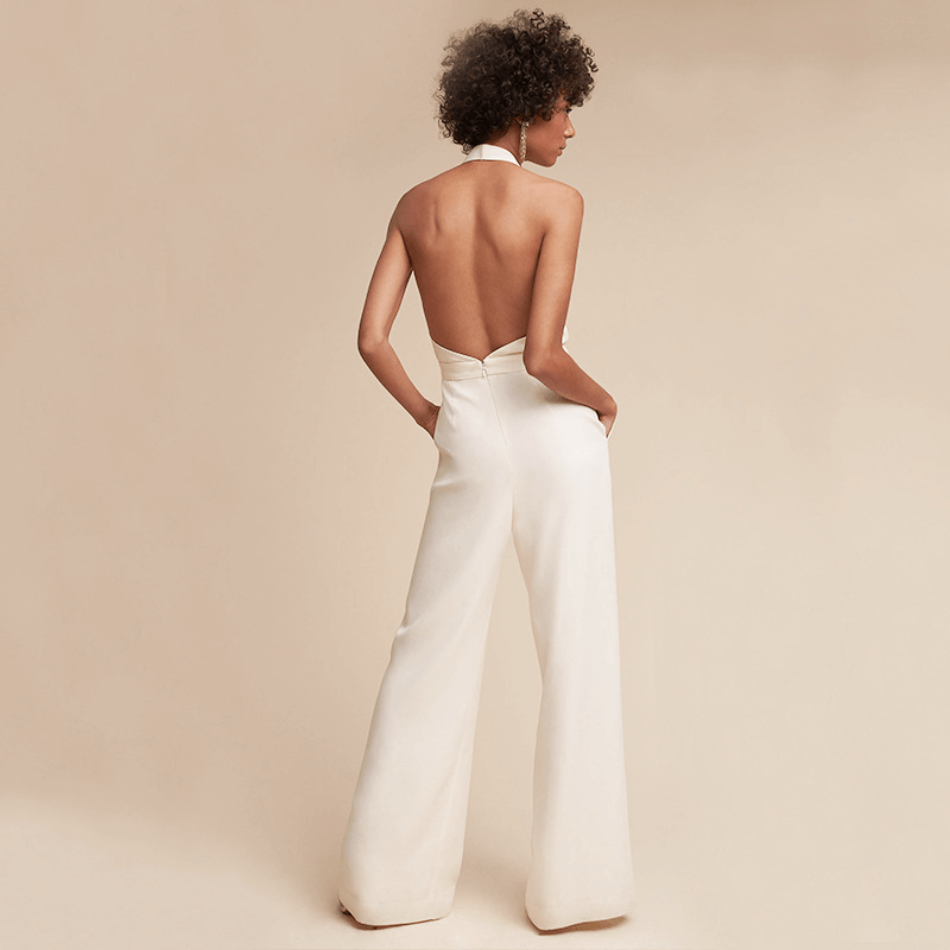 Summer Women's Strapless Loose Fit Jumpsuit