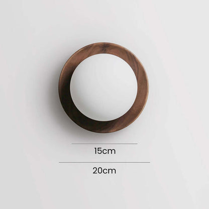 Simple Wooden LED Wall Light