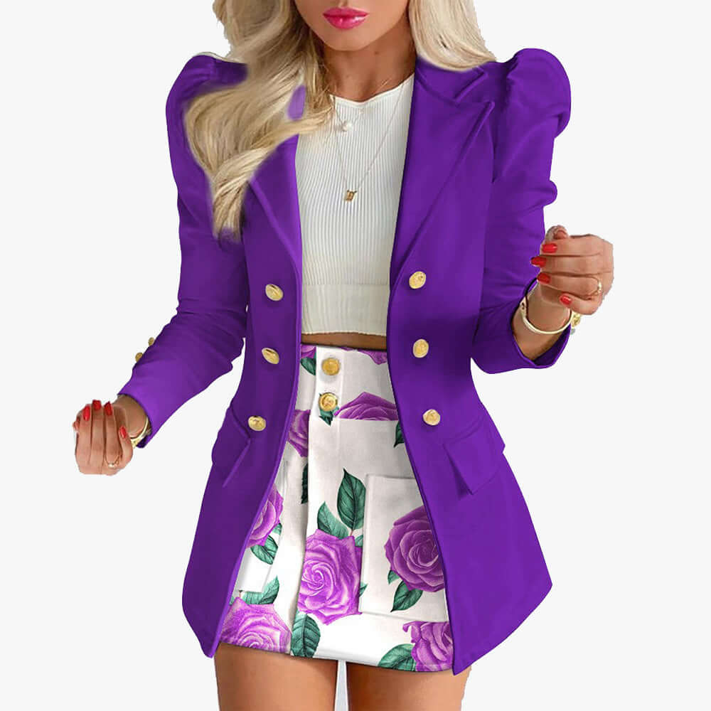 Classic Two-Piece Business Suit for Women