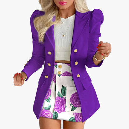 Classic Two-Piece Business Suit for Women