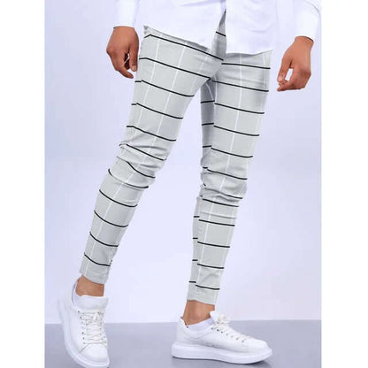 Relaxed Fit Plaid Trousers for Men - Luxivelle