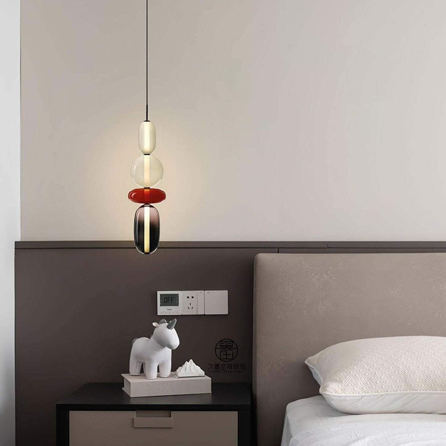 Vibrant Glass Drop Ceiling Light