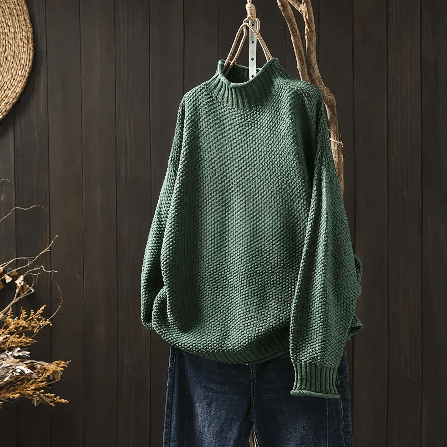Classic Female Crew Neck Winter Sweater - Luxivelle