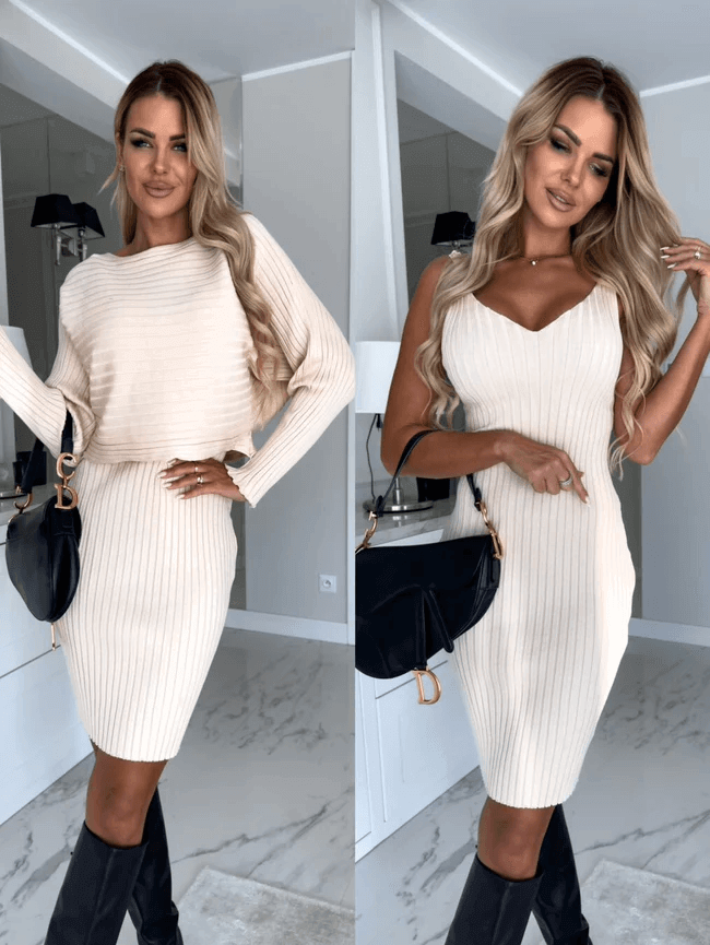 Ladies' Soft Sweater Dress Combo