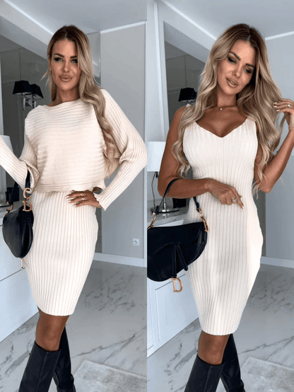 Ladies' Soft Sweater Dress Combo