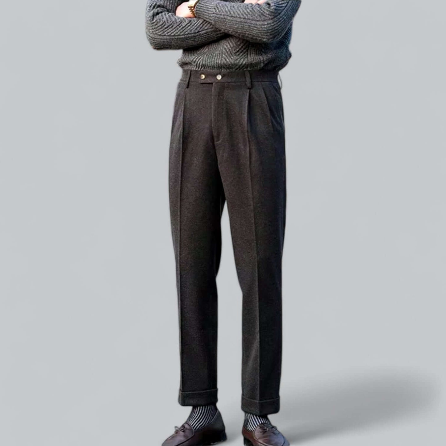 Slim Fit Stretch Dress Pants for Men