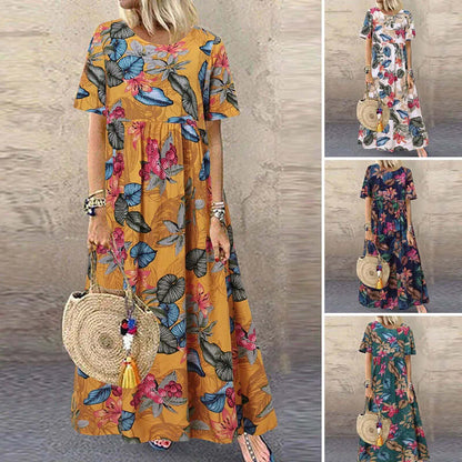 Vibrant Long Sleeve Beach Sundress
