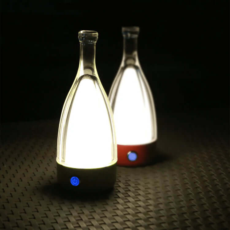 Battery Powered Wine Bottle Table Lamp