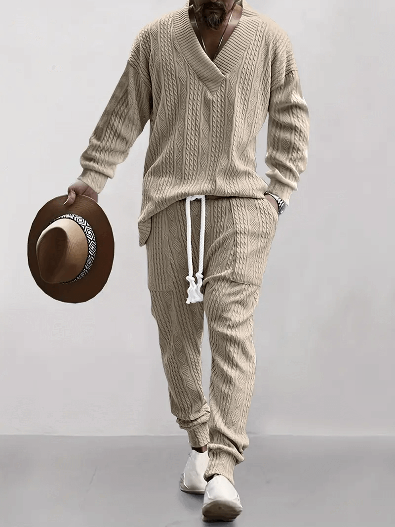 Cozy Men's Knit Lounge Wear Set