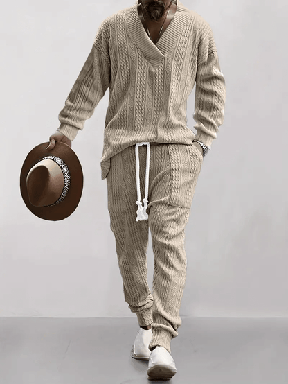 Cozy Men's Knit Lounge Wear Set