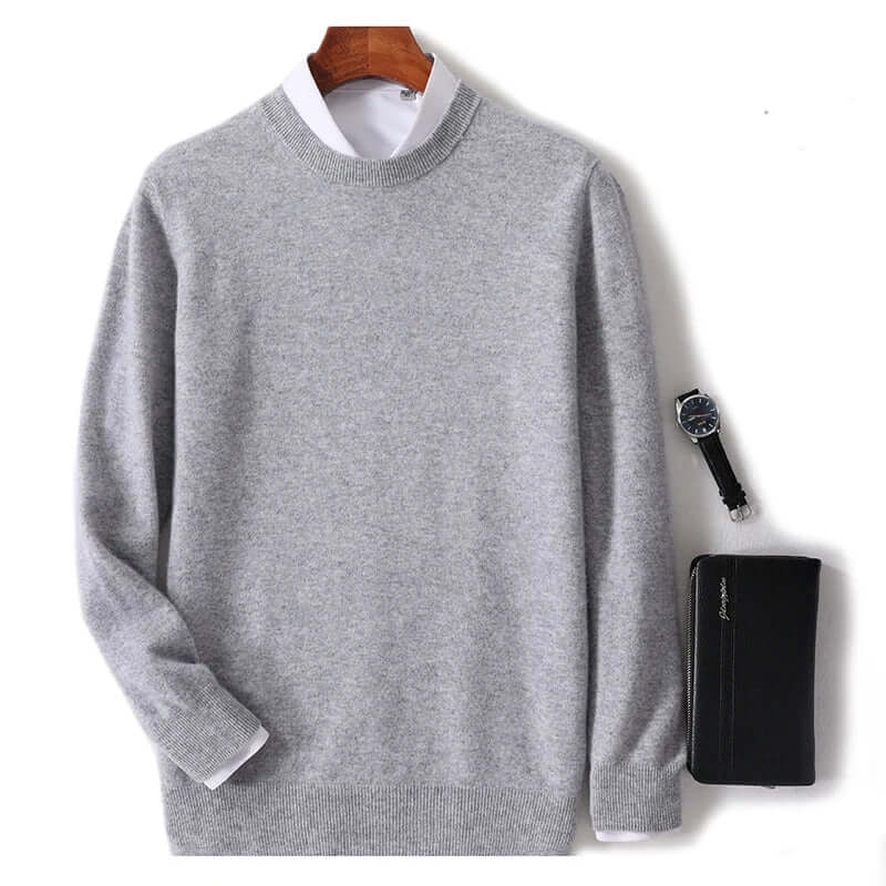 Men's Cozy Crew Neck Pullover Sweater
