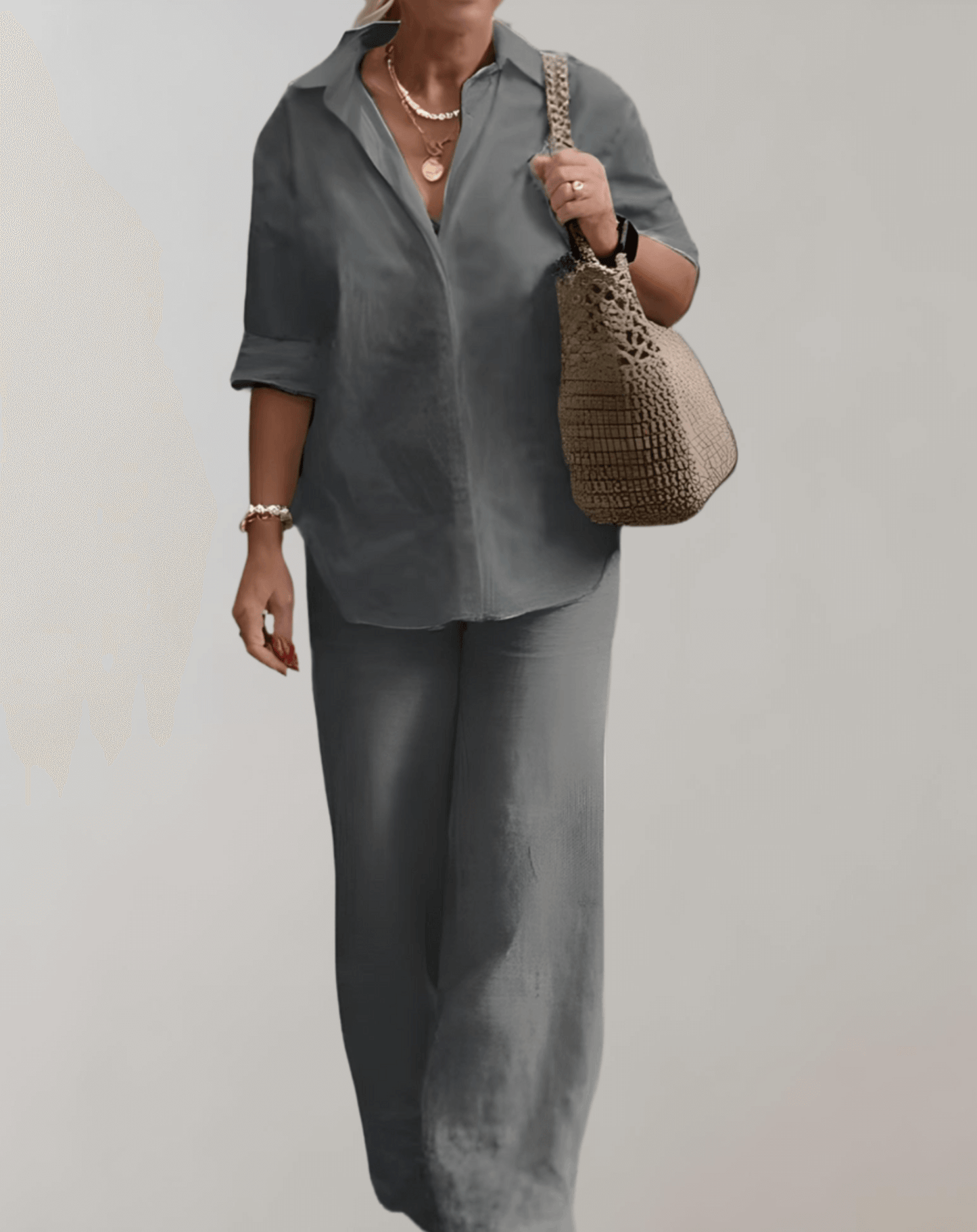 Ladies Matching 2-Piece Outfit Set