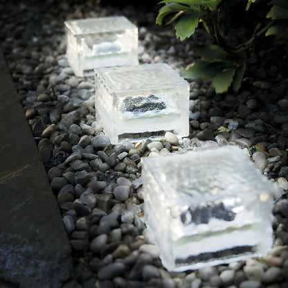 Bright Outdoor Solar LED Garden Lamp Square Shape