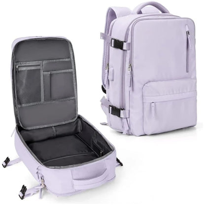 Waterproof Hiking Backpack for Women - Large USB Rucksack