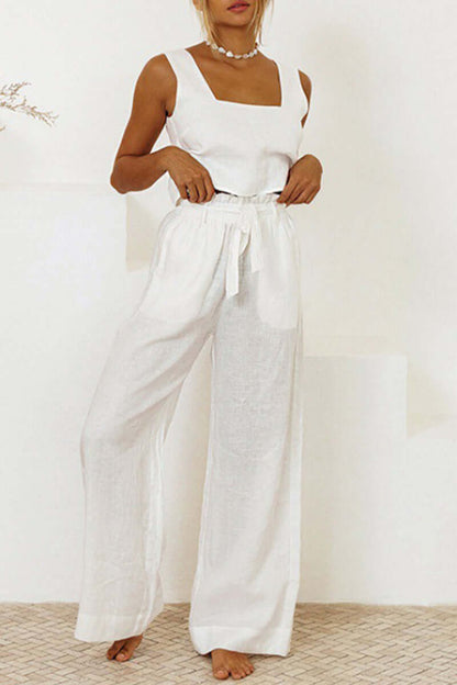 Ladies Summer Vest and Leggings Outfit