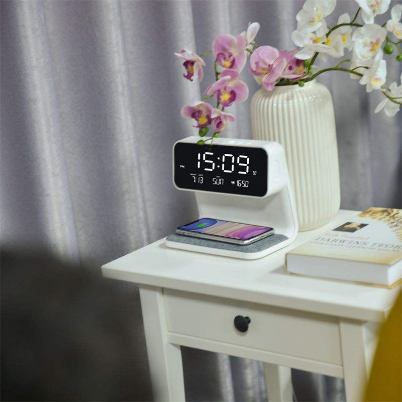 Smart LED Bedside Table Lamp with USB Charger