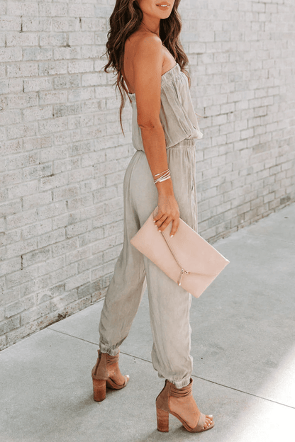 Sleeveless Halter Neck Jump Suit