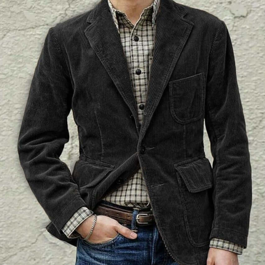 Classic Textured Jacket for Men