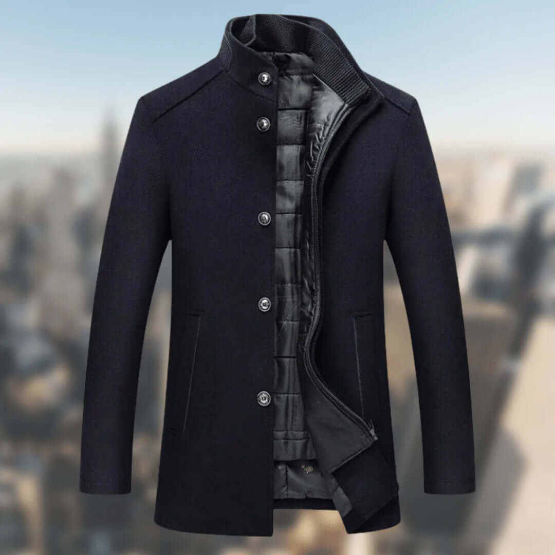 Thermal Insulated Parka for Men with Fur Hood