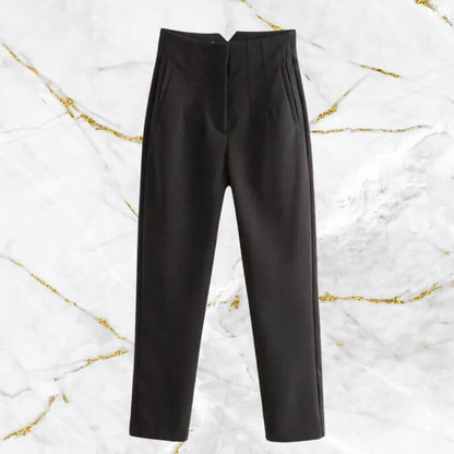 Classic Fit High Waist Women's Office Pants